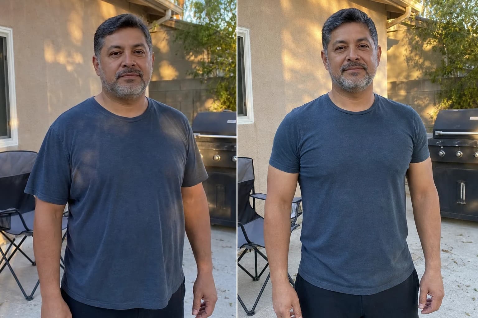 Adult reviewing weekly training progress outdoors